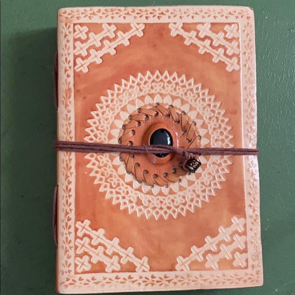 Hand crafted journal genuine leather & cotton